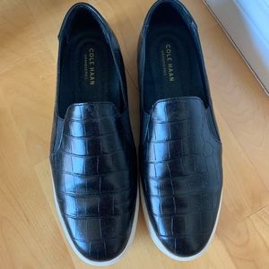 Cole Haan Black Slip ons
